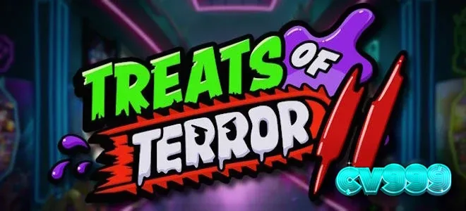Treats of Terror II স্লট গেমের একটি দৃশ্য যেখানে খাবারগুলো প্রতিশোধ নিচ্ছে
